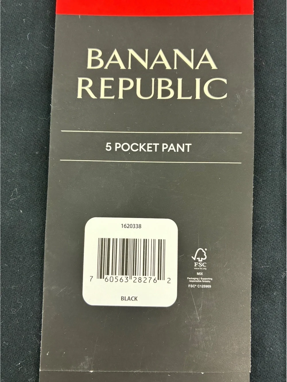 Banana Republic Black 5 Pocket Slim Fit Stretch Fabric Pants 34x32 NWT